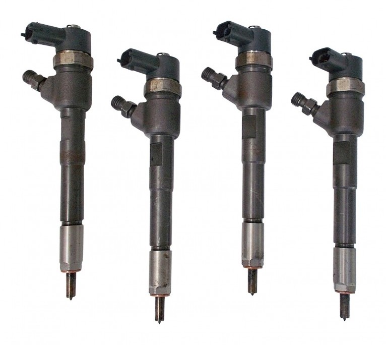 Alfa Romeo Mito 1.3 MultiJet 66 KW 90 HP jeu de 4 injecteurs d'occasion BOSCH 55255406, 54800156