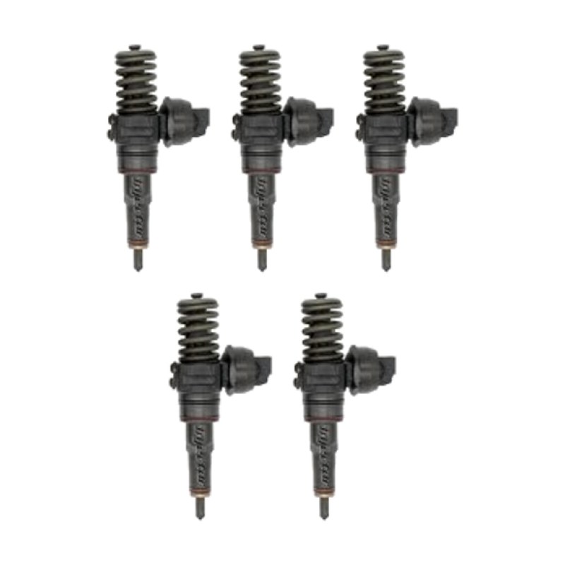 Vw Transporter 2.5 TDi 120 KW 163 HP jeu de 5 injecteurs d'occasion BOSCH 070130073RX, 070130073F